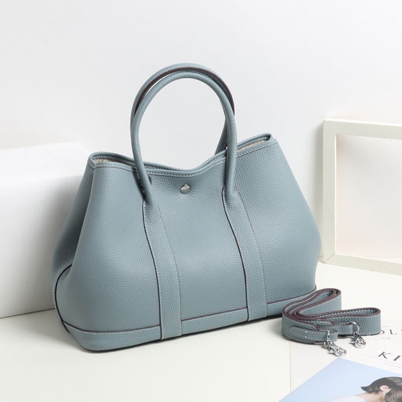 Genuine Leather Handbag Cow Leather Designer Tote Bag Shoulder Bag Shawl Strap