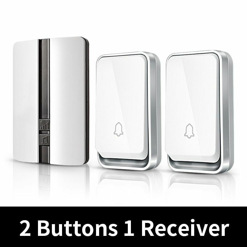 Wireless Doorbell Waterproof Self-powered Smart Door Bell No Battery Required