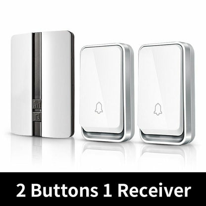 Wireless Doorbell Waterproof Self-powered Smart Door Bell No Battery Required