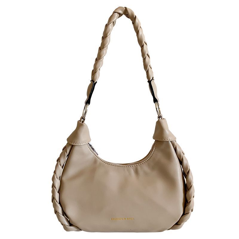 Retro Shoulder Bag Leather Handbags Crossbody Bags Armpit Purse 27*7*13 CM 1PC