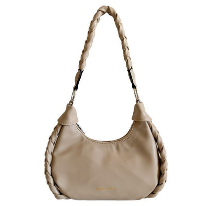 Retro Shoulder Bag Leather Handbags Crossbody Bags Armpit Purse 27*7*13 CM 1PC