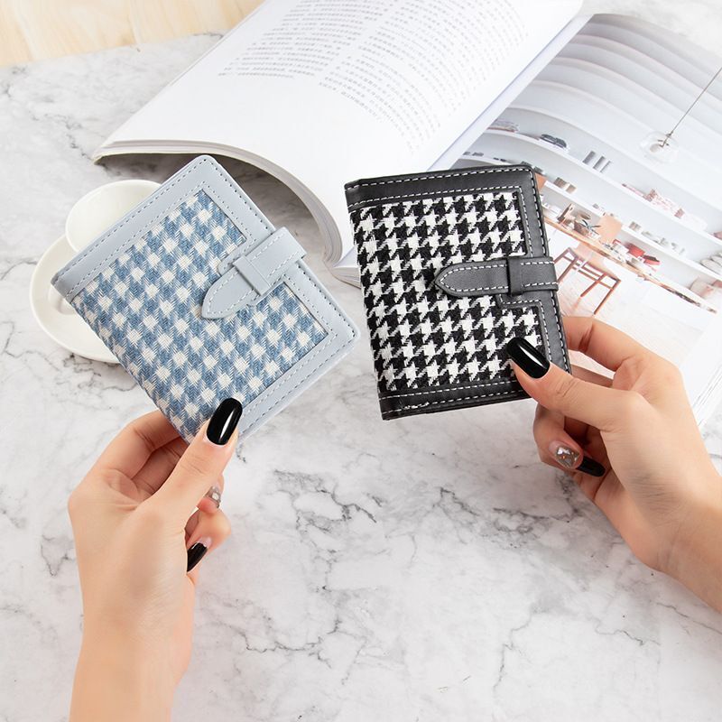 Small Wallet Short Buckle Wallets Retro Fashion Foldable Coin Purse Card Bags