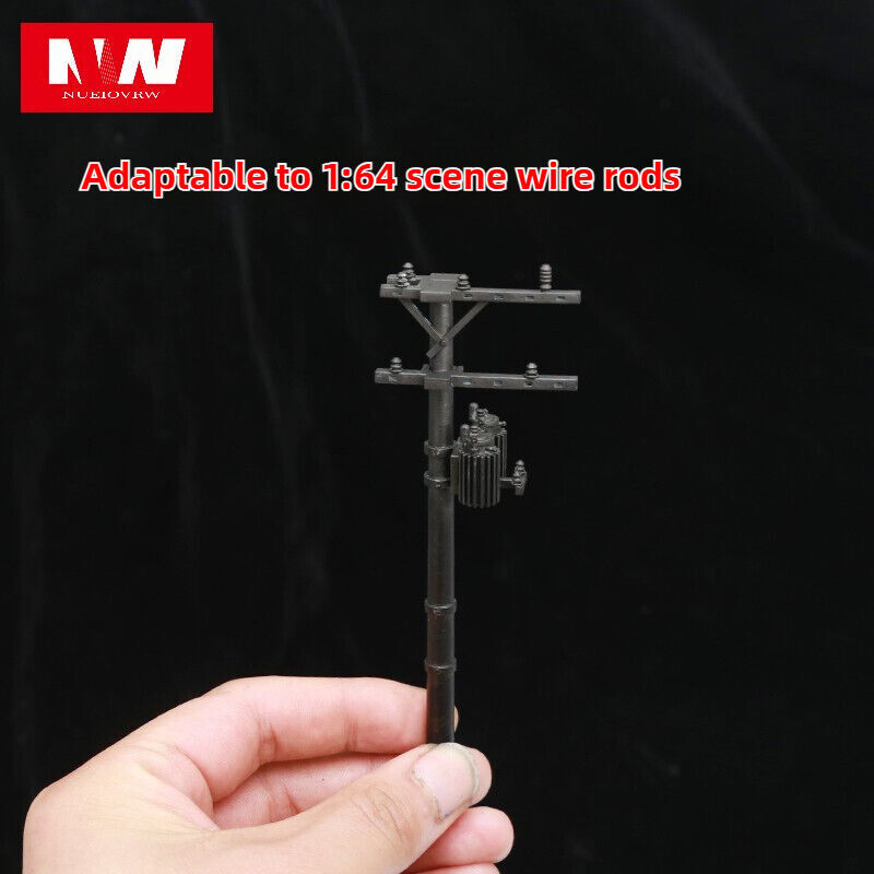 1/64 Electric Pole Model Prop City Street Scene Display Accessories Toy