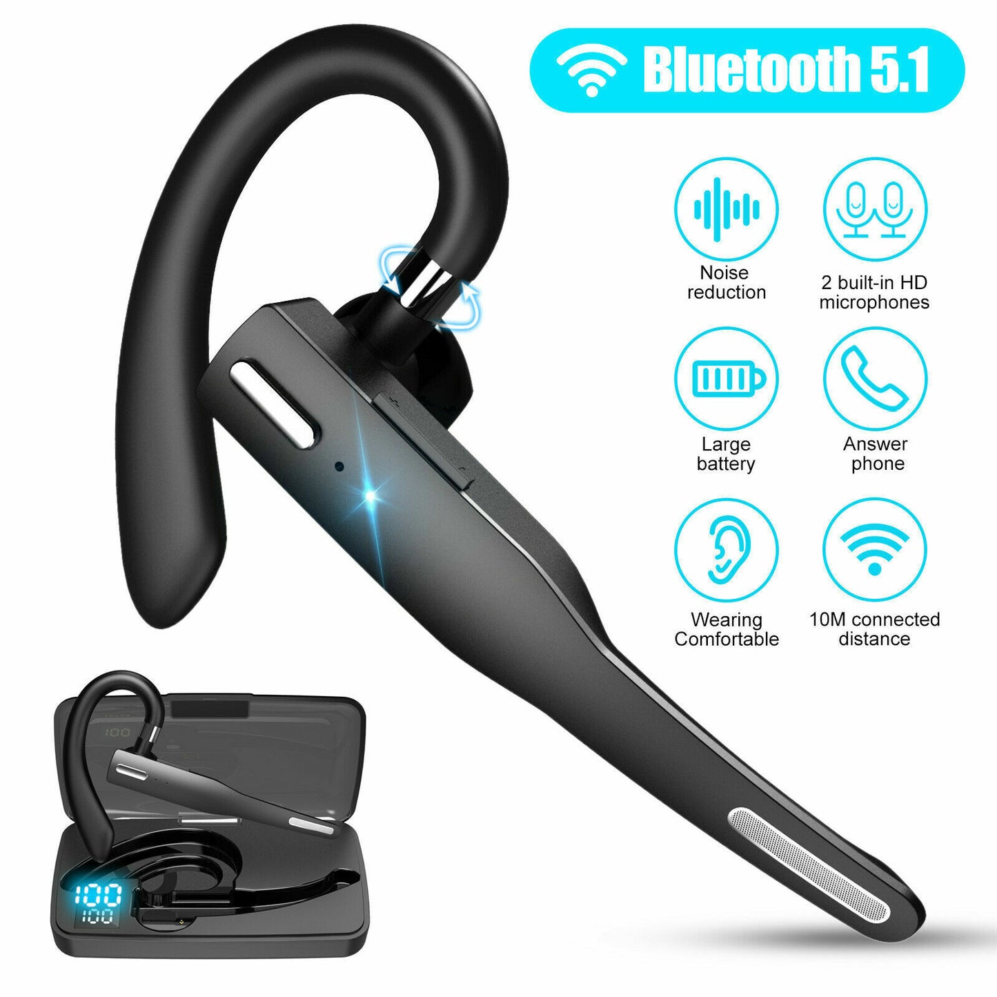 Audifonos inalambricos Bluetooth Auriculares Para Telefonos Celulares Tablet