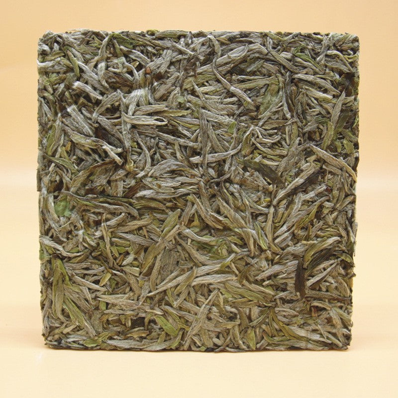 100g Authentic Fuding High Mountain White Tea 2020 Bai Hao Yin Zhen Tea Bricks