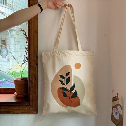 Retro Canvas Tote Bag Handbag Fashion Shoulder Bag Large Student Book Bags Linen