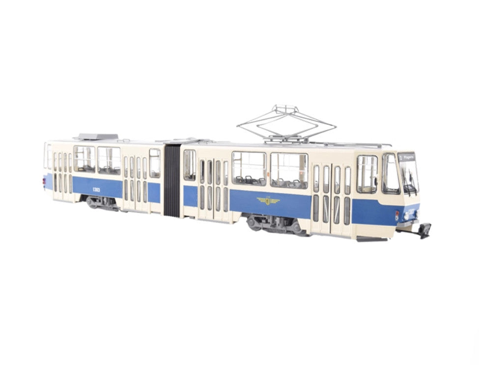 1:43 PremiumClassixxs TATRA-T1 Tram Prague Line 5001 Passenger Car Diecast Model
