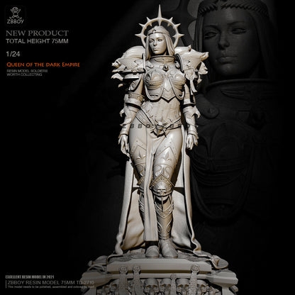 1/24 resin figure model kit Queen of the dark Empire Unassembled Unpainted