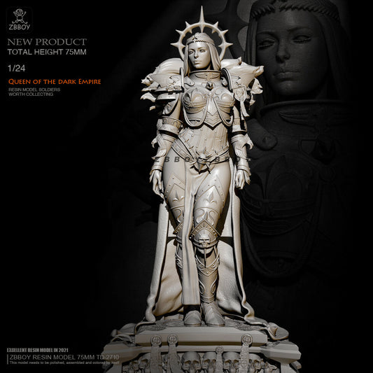 1/24 resin figure model kit Queen of the dark Empire Unassembled Unpainted