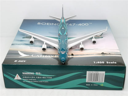 1:400 Phoenix CATHAY PACIFIC BOEING B747-400 Airplane Diecast Aircraft Model
