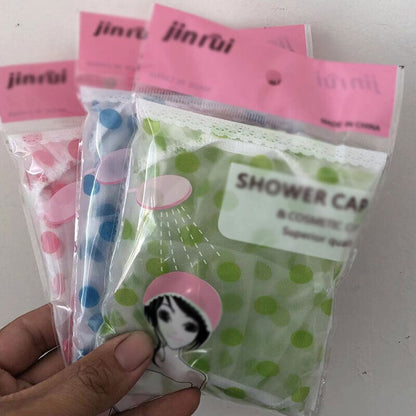 10pcs Waterproof Shower Cap Thicken Bath Hat Bathing Clear Hair Elastic Cap Hats