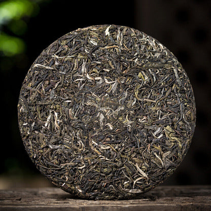 357g Puerh Raw Tea Cake Old Banzhang Menghai Brown Mountain Ancient Tea 12.59oz