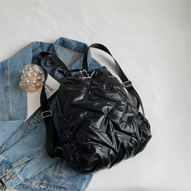 Space Down Backpack Women Minimalist Backpacks Traveling Back Bags 27*35*12 CM