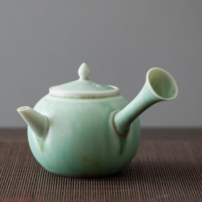 Chinese Ceramic Teapot Household Retro Handmade Kung Fu Tea Set Gift Simplicity