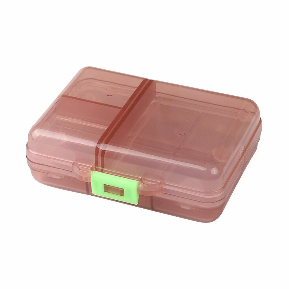 Pill Box 12 Grids Case Travel Medicine Tablet Dispenser Storage Plastic 10x7x3cm