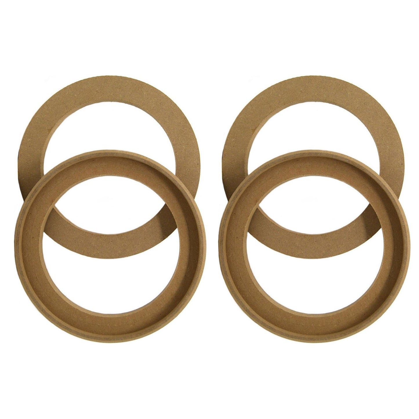 4x Replacement Flush Mount 6.5" Speaker Rings MDF Car Audio Mounting Spacer