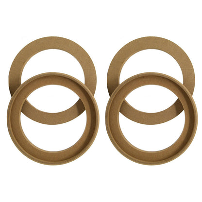 4x Replacement Flush Mount 6.5" Speaker Rings MDF Car Audio Mounting Spacer