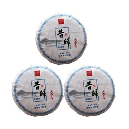 100gYunnan Tea Sheng Puer Lincang Tea Area Xigui Ancient Tree Raw Pu Er Tea Cake