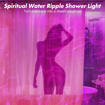 2 Pack Rechargeable Shower Light for inside Shower, 16 Color Changeable Waterpro