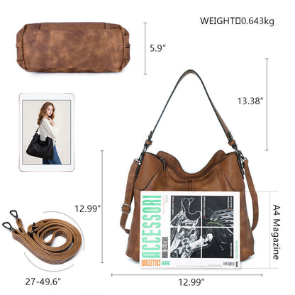 KL928 Women Large Purses PU Leather Shoulder Handbags Crossbody Hobo Bags Gifts
