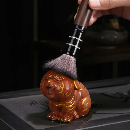 Creative Purple Clay Tiger Tea Pet Figurine Decoration Tiger Handmade Crafts