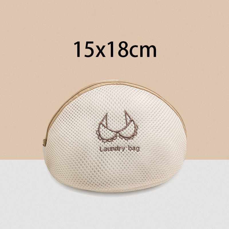 Laundry Bag Polyester Fine Mesh Embroidery Print Pouch Household Clothes Washing