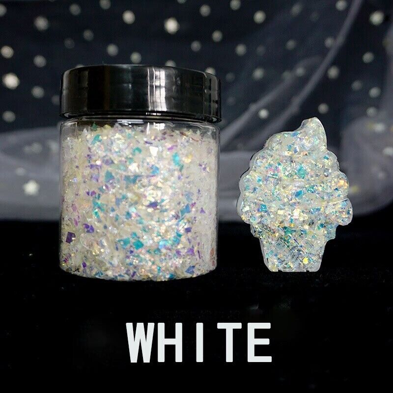 40g Small Gravel Crystal Glass Sand Filler UV Resin Jewelry Crafts Making Supply