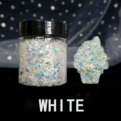 40g Small Gravel Crystal Glass Sand Filler UV Resin Jewelry Crafts Making Supply
