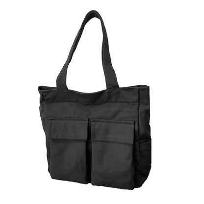 Casual Canvas Shoulder Bag Unisex Messenger Bag Large Capacity Cool Portable
