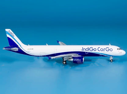 1:400 JC Wings IndiGo Cargo AIRBUS A321 Aircraft Plane Diecast Airplane Model