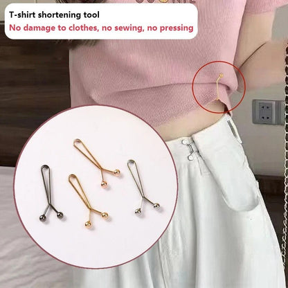 8x Jeans Skirts Detachable Buckle Adjustable Sleeve Clip Pants Waist Tightening