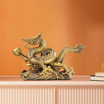 Chinese Feng Shui Dragon Statue Chinese Dragon Figurine Decor Collectibles