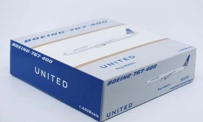 1:400 Panda UNITED BOEING 767-400 Passenger Aeroplane Diecast Aircraft Model