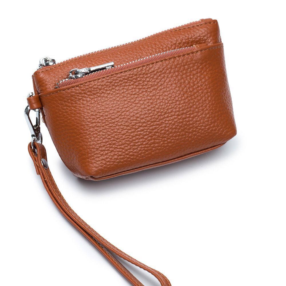Genuine Leather Belt Handbag Purse Wallet Versatile Cowhide Bag 14*9*4.5 CM 1PC