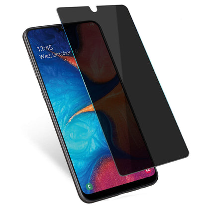 For Samsung Galaxy A20 Privacy Glossy Tempered Glass Anti-Spy Screen Protector