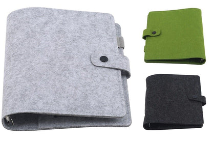 Notebook A5 A6 Felt Shell Fabric Loose Leaf DIY Planner Inner Page Ring Binders