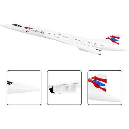 Airplane Model Diecast Planes 16cm British F-BVFB Concord 1:400 Alloy Model