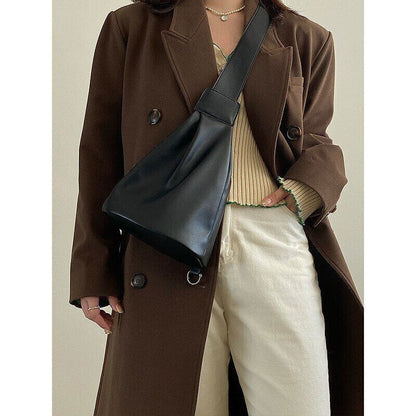 Women's Crossbody Bags Chest Bag Female Bag Soft Leather Bucket Bag