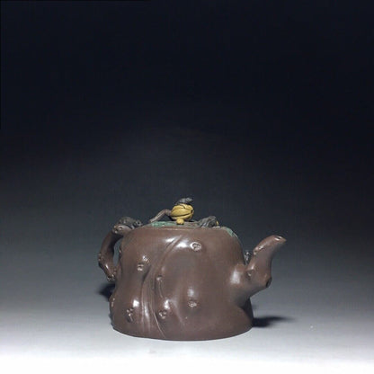 l-0Chinese Yixing Zisha Clay Handmade Exquisite Teapot （五谷丰登 底款：蒋蓉）