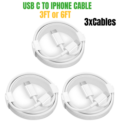 Original USB-C Fast Charger For iPhone 14 13 12 11 Pro Max XS XR 8 Type C Cable