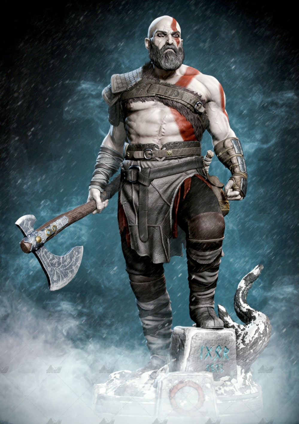 1/24 resin figure model Fantasy Warrior God of War Unassembled unpainted