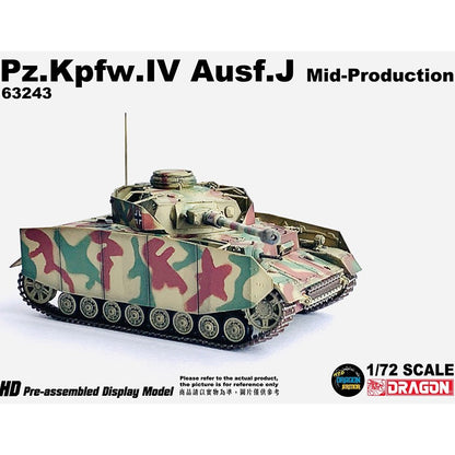 1/72 German Tank No. 4 J-Model with Side Skirt Armor Muddy Coating Version