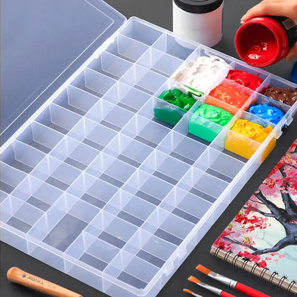Empty Watercolor Box 24 36 48 Grids Plastic Large Capacity Travel Paint Palettes