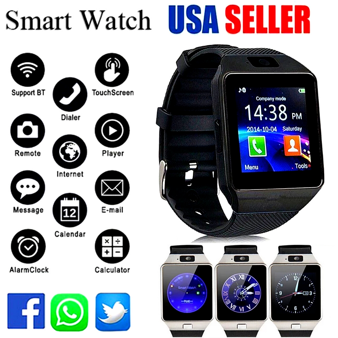 Reloj Inteligente Bluetooth&Sim para Android Smart Watch Universal Dual DZ09