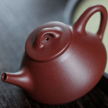 90ml Small Kungfu Tea Pot Real Yixing Zisha Dicaoqing Shipiao Pot Handmade Pots