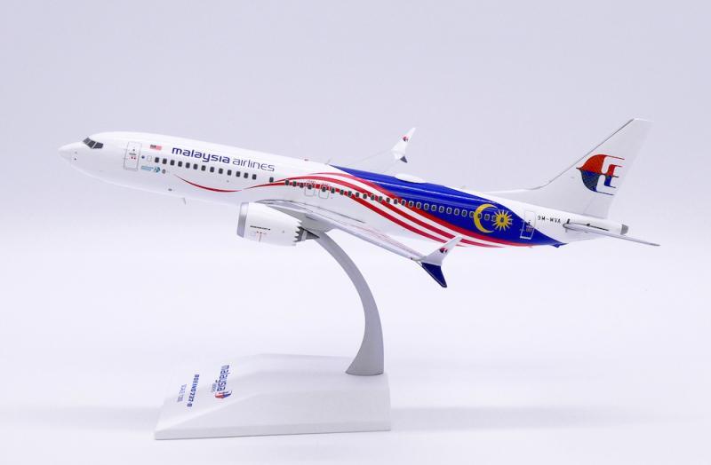 1:200 JC Wings malaysia airlines BOEING 737-8MAX Airplane Diecast Aircraft Model