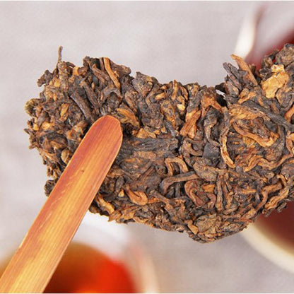 357g Cooked Puerh Tea Cake Iceland Organic Pu-erh Ripe Tea Yunnan Old Pu'er Tea