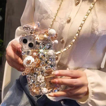 Luxury Perfume Bottle Rhinestone for iPhone 17/16/15/14/13/12 Pro Max Phone case