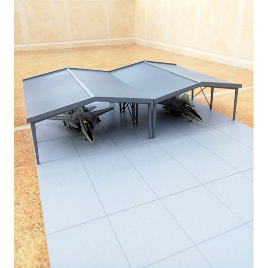 HHOWTOYS 1/200 Airfield Accessories M-0201 Air Force Hangar Scene Model/No Plane