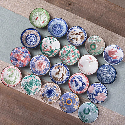 70ml 1Pc Chinese Blue and White Porcelain Teacup Ceramic Tea Bowl Master